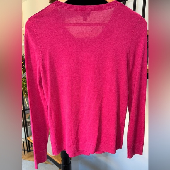 Talbots Women’s Dark Pink Merino Wool Cardigan size S - Picture 8 of 8